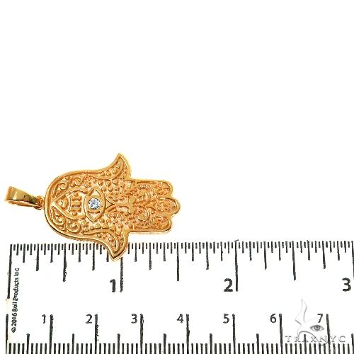 14K Gold Hamsa Pendant, photo 6 of 6