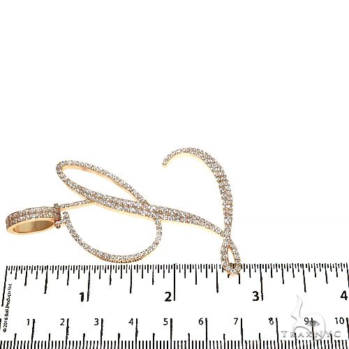 14K Gold Initial Diamond Pendant, photo 6 of 6