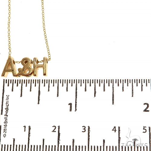 14K Gold Initial Necklace 68575 - Image 4