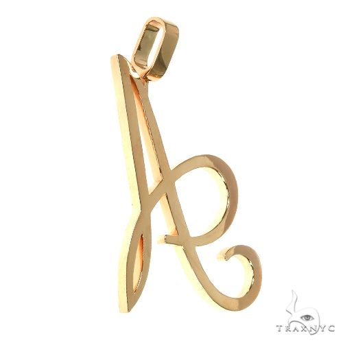 14K Gold Initial Pendant, photo 2 of 6