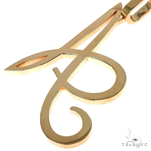 14K Gold Initial Pendant, photo 3 of 6