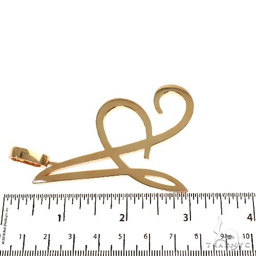 14K Gold Initial Pendant, photo 6 of 6