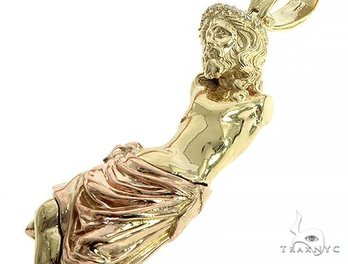 14K Gold Jesus Crucifix Pendant, photo 5 of 7