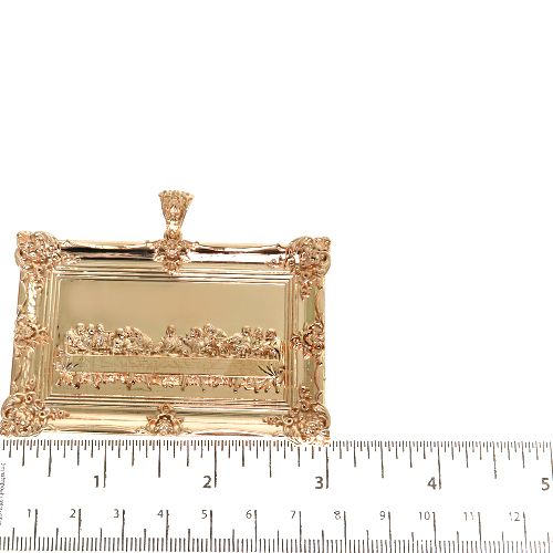14K Gold Last Supper Large Pendant, photo 5 of 6
