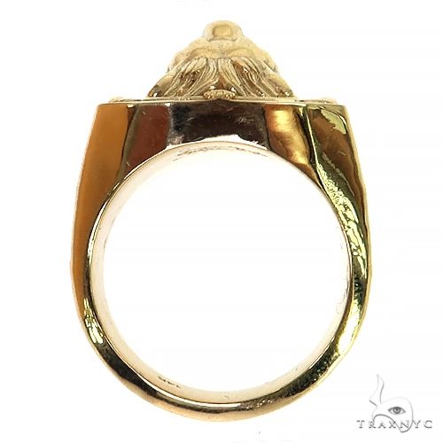 14K Gold Leonardo Da Vinci Lion Ring, photo 5 of 6