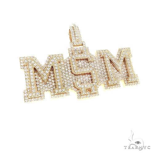 14K Gold M$M Diamond Pendant 66756 - Image 2