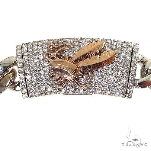 14k Gold Miami Cuban Chain With Custom Diamond Lock 68562 - Image 4