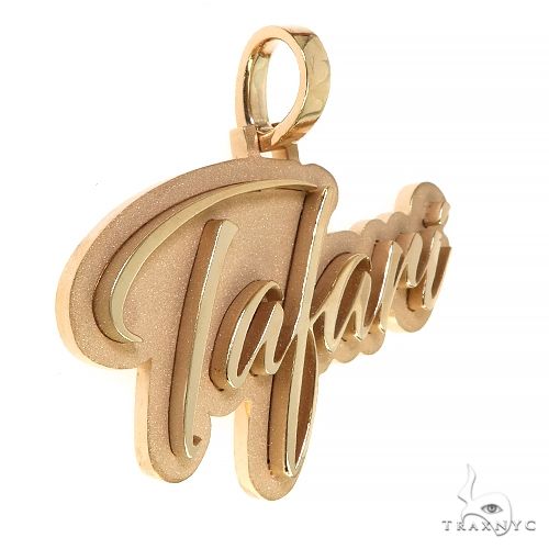 14K Gold Name Pendant 68098 - Image 2