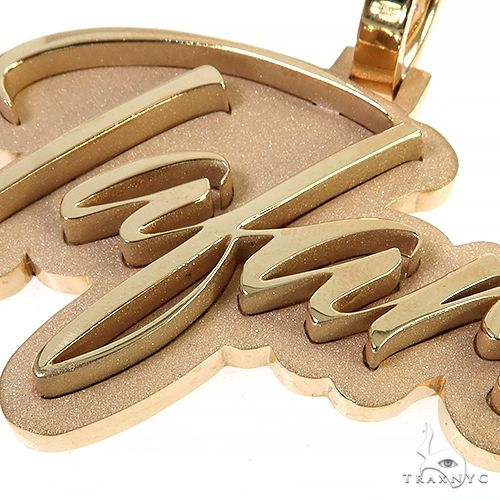 14K Gold Name Pendant 68098 - Image 3
