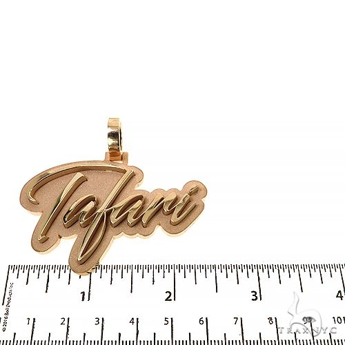 14K Gold Name Pendant 68098 - Image 5