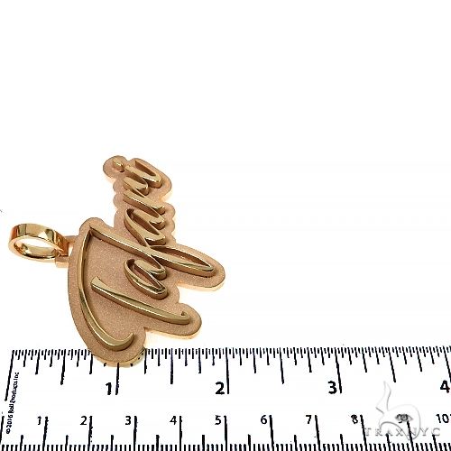 14K Gold Name Pendant 68098 - Image 6