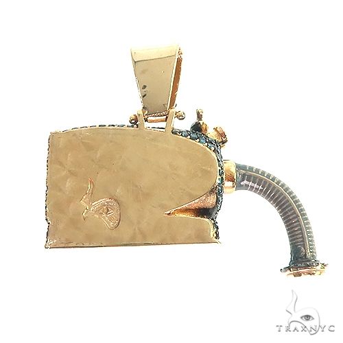 14K Gold Noo Noo Vacuum Diamond Pendant 66667 - Image 3