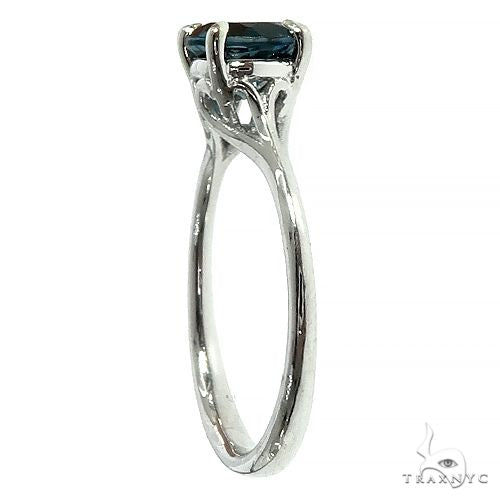 14K Gold London Blue Topaz Solitaire Engagement Ring 66432 - Image 3