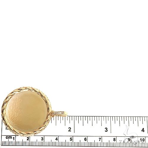14K Gold Side Diamond Frame Memorial Photo Pendant, photo 6 of 6