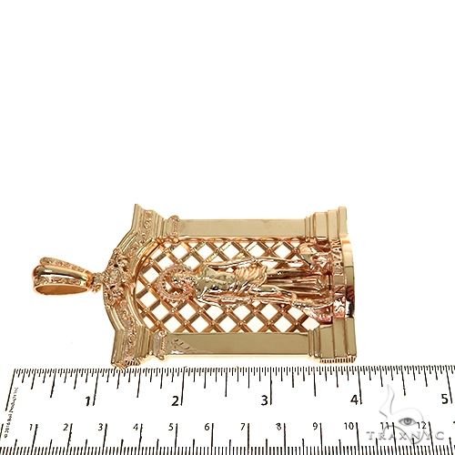 14K Gold St. Lazarus Frame Pendant, photo 7 of 7