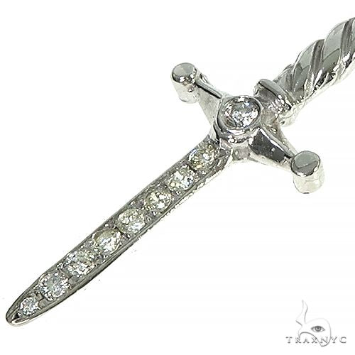 14K Gold Sword Skull Single Earring, photo 5 of 5