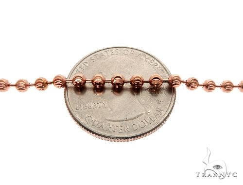 14K Gold moon cut chain, 3 mm, photo 4 of 7