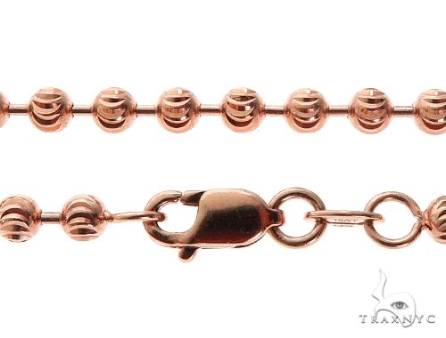 14K Gold moon cut chain, 3 mm, photo 6 of 7
