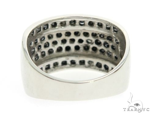 14K White Gold Black Diamond Band, photo 5 of 7