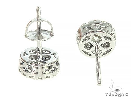 14K Gold Cluster Earrings, photo 5 of 6