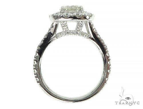 14K White Gold Diamond Engagement Ring 66139 - Image 5