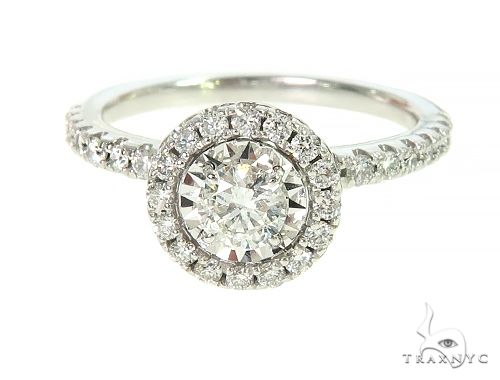 14K White Gold Diamond Engagement Ring Bridal Set 65973 - Image 3