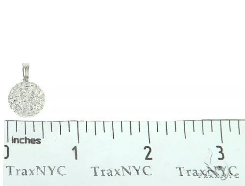 14K Gold Diamond Round Cluster Pendant 65821 - Image 6