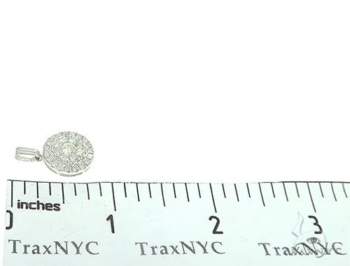 14K Gold Diamond Round Cluster Pendant 65821 - Image 7