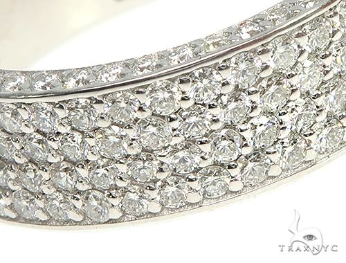 14K White Gold Diamond Wedding Band, photo 3 of 8