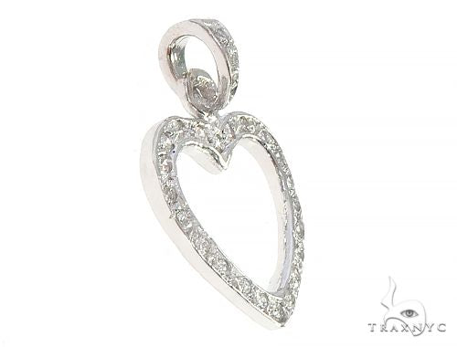 14K Gold Heart Pendant 65449 - Image 2
