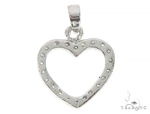 14K Gold Heart Pendant 65449 - Image 3
