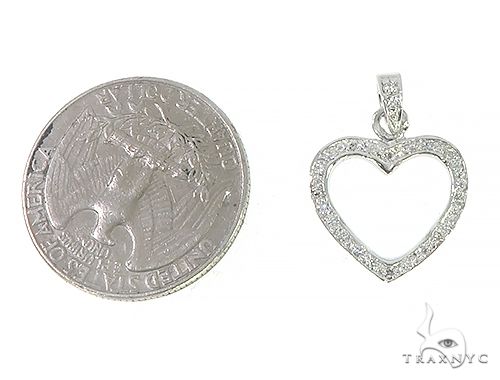 14K Gold Heart Pendant 65449 - Image 5