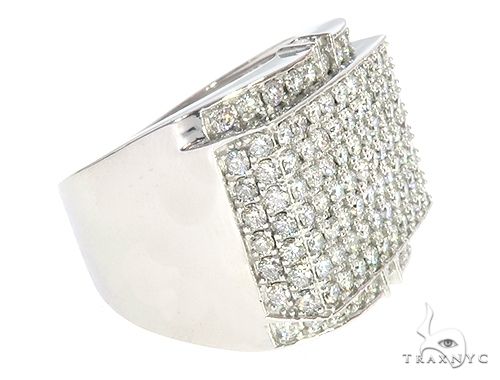 14K White Gold Hip Hop Premiere Ring, photo 3 of 7