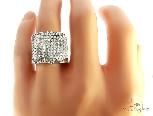14K White Gold Hip Hop Premiere Ring, photo 7 of 7