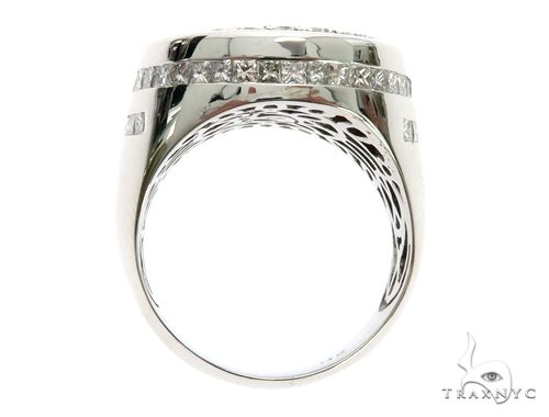 14K White Gold Prong Channel Diamond Ring, photo 7 of 9