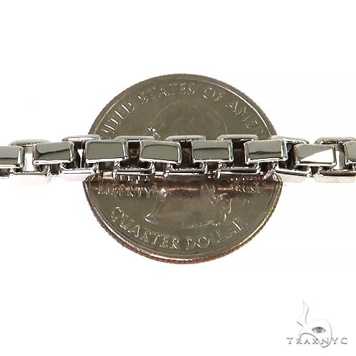 14K White Gold Solid Box Link 5.1mm 26 Inches, photo 4 of 5