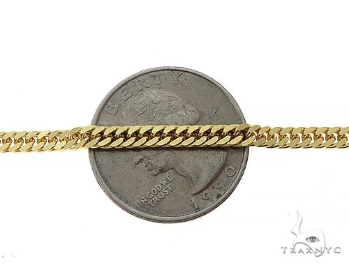 14K Yellow Gold Double Curb Link Bracelet 8 inches 3.5mm 65195 - Image 3