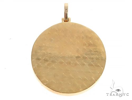 14K Yellow Gold 1.5 Inch Bitcoin Pendant, photo 3 of 7