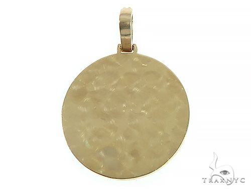 14K Yellow Gold Custom Diamond Holographic Prism Photo Pendant, photo 3 of 10