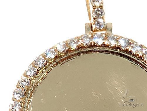 14K Gold Customizable Photo Pendant 1 inch 64624 - Image 4