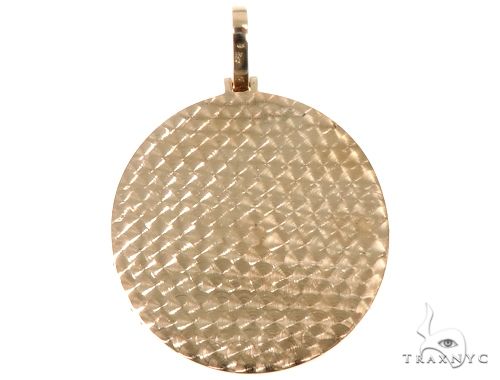 14K Yellow Gold Customizable Photo Pendant 2 inches, photo 4 of 8
