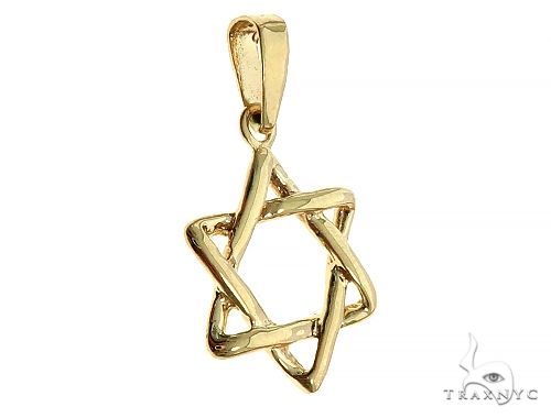 14K Gold David Star Pendant, photo 2 of 6