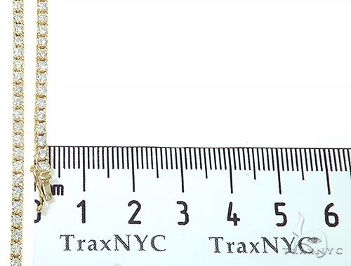 14K Yellow Gold Diamond Tennis n 20 Inches 2.0mm 66154 - Image 6