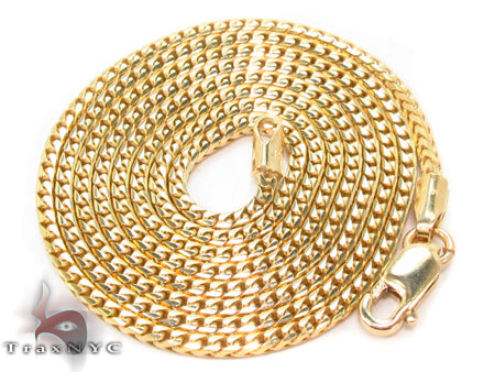 14K Gold franco chain, 1 mm, photo 4 of 7