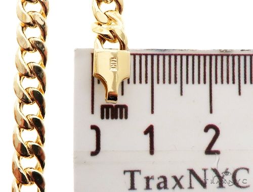 TraxNYC's Best Buy 14k Yellow gold Hollow Cuban Curb Link Chain 5.5mm 28 Inches, photo 7 of 7
