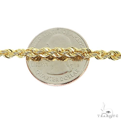 14K Gold rope chain, 5 mm, photo 6 of 7
