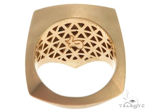 14K Yellow Gold Prong Diamond Trillion Cut Ring, photo 5 of 9