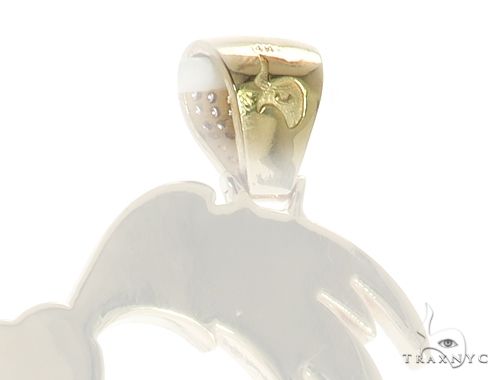 14K Yellow Gold Running Bird Pendant 63090 - Image 8