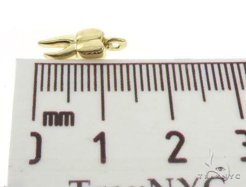 14K Yellow Gold Small Tooth Pendant, photo 5 of 6