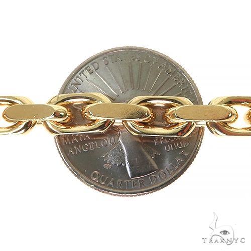 14K Yellow Gold Solid Cable Bracelet 8.25 Inches 6mm, photo 6 of 7